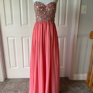 Pink prom dress (donated)